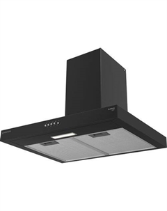 Вытяжка каминная Light SLIMBOX60BK, черный, кнопочное управление Meferi
