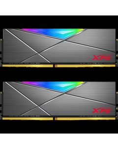 Модуль памяти DIMM 16Gb 2х8Gb DDR4 PC28800 3600MHz ADATA XPG Spectrix D50 RGB Grey (AX4U36008G18I-DT50) Adata