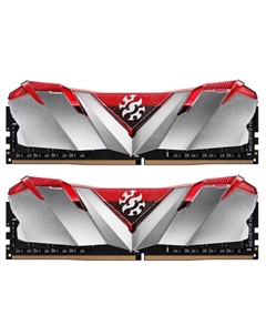 Модуль памяти DIMM 16Gb 2х8Gb DDR4 PC25600 3200MHz ADATA XPG Gammix D30 Grey/Red (AX4U32008G16A-DR30) Adata