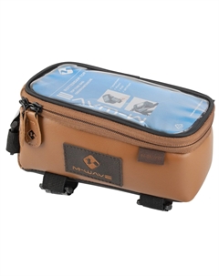 Сумочка/чехол+бокс ROTTERDAM TOP XL, 185х95х85 мм, на раму, для смартфона, коричневый, 5-122210 M-wave