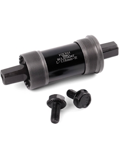 Каретка-картридж велосипедная НХХН, с промподшипниками, под квадрат, ось 116 мм, длина стакана 68 мм, черный, SL A116 Hxxh
