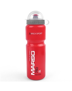 Фляга велосипедная, с защитой от пыли, 750 мл, красный, VSB 21 marso Vinca sport