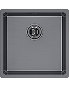 Мойка кухонная Lassan LA44-GM вороненая сталь Paulmark