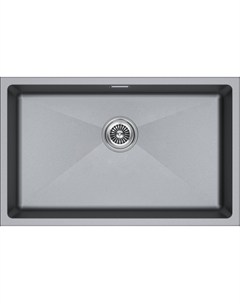 Мойка кухонная Lumi LU74-GRM серый металлик Paulmark