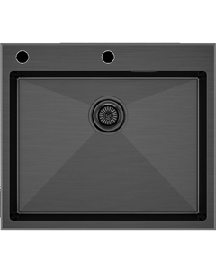 Мойка кухонная Kroner-Edge PM775951-GM вороненая сталь Paulmark