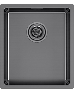 Мойка кухонная Lassan LA38-GM вороненая сталь Paulmark