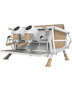 Кофемашина рожковая Cafe Racer 2Gr 220В white and wood Sanremo