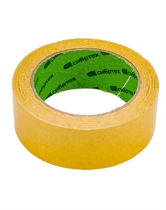 Лента клейкая двусторонняя 88807, 38 мм х 25 м, на полипропиленовой основе Сибртех