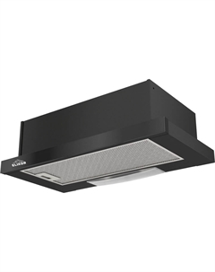 Встраиваемая вытяжка Интегра 60П-400-В2Л Glass Black Elikor