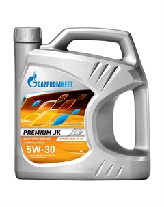 Моторное масло Premium JK 5W-30, 4 л Gazpromneft