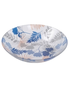 Тарелка Arty Floral mix20см глубокая стекло Luminarc