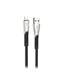 Кабель USB-Lightning 8-pin, 1.2 м, черный, HOCO U48 Superior (6957531087946) Hoco