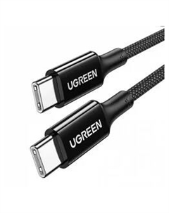 Кабель USB Type-C-USB Type-C, экранированный, 5А, 100 Вт, 2 м, черный, UGREEN US557 (15277) Ugreen