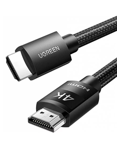 Кабель HDMI(19M)-HDMI(19M) 4K, v2.0/2.0, экранированный, 10 м, черный HD119 (40104) Ugreen