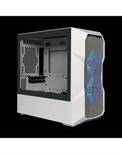 Корпус TD300 Mesh, mATX, Mini-Tower, 2xUSB 3.2, RGB подсветка, белый, без БП (TD300-WGNN-S00) Cooler master