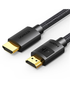 Кабель HDMI(19M)-HDMI(19M) 4K, v2.0/2.0, экранированный, 5 м, черный HD119 (40103) Ugreen