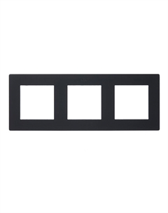 Рамка 24 Harmonie трехместная графит (2400630-038) Simon