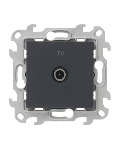 Розетка телевизионная 24 Harmonie встраиваемая графит (2450477-038) Simon