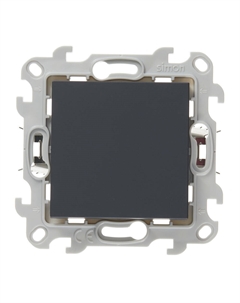 Выключатель 24 Harmonie одноклавишный встраиваемый графит (2420101-038) Simon