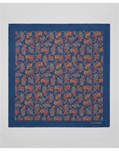 Платок нагрудный из 100% шёлка KS-0201 NAVY Henderson