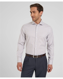 Рубашка полуприлегающий силуэт SHL-1908-S BROWN Henderson