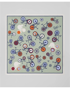 Платок нагрудный из 100% шёлка KS-0178 GREEN Henderson