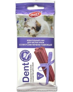 Dent Снек лакомство для собак малых пород, жевательный, со вкусом печени говяжьей (40 г) Titbit