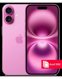 Смартфон iPhone 16 256Gb SIM + SIM Розовый Apple