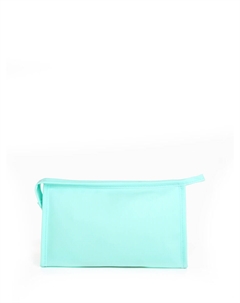 Косметичка на молнии треугольная с принтом, голубая Nobrand