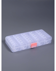 Органайзер для хранения мелочей, 25 баночек, 3.6 мл, 19×9.5×3.5 см, прозрачный Арт узор