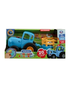 Каталка музыкальная СИНИЙ ТРАКТОР, HT1471-R-WOD Умка