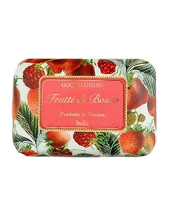 Мыло натуральное парфюмированное Лесные ягоды Frutti di Bosco Gourmandise