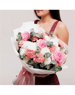 Сборный букет с французскими розами Букетная лавка