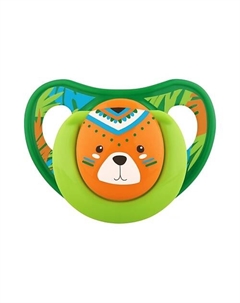 Силиконовая пустышка с классическим круглым соском от 6 месяцев Lubby