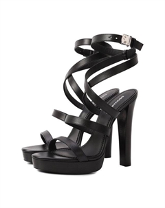 Кожаные босоножки Lock Yourself Dsquared2