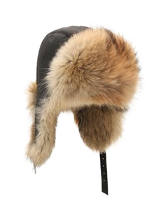 Шапка-ушанка с отделкой из койота Furland