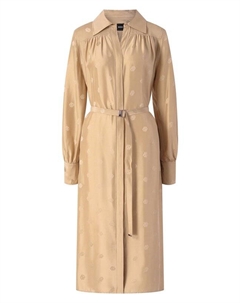 Платье из вискозы и шелка Boss