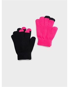Перчатки трикотажные для девочек, 2 пары в комплекте Playtoday tween
