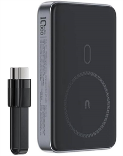 Аккумулятор внешний портативный ACEFAST M10 10000мАч PD30W Magnetic wireless charging power bank с кабелем, черный Acefast