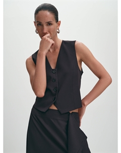 Классический костюмный укороченный жилет XS(42) Elis