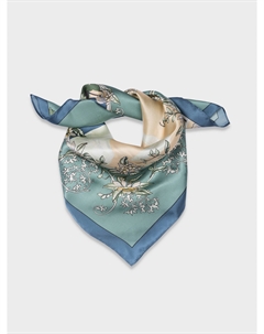 Шелковый платок с пейзажным принтом (68*68) Elis