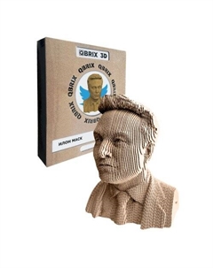 Картонный 3D конструктор Илон Маск Qbrix