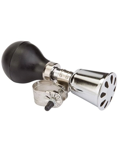 Клаксон велосипедный 81B-01, сталь/резина, чёрно-хромированный, 210179 Stels