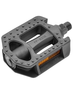Педали велосипедные FP-820B, ось 9/16", пластик, чёрные, 360126 Feimin