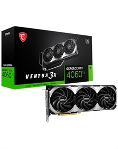 Видеокарта MSI GeForce RTX 4060 TI VENTUS 3X 16G OC Msi