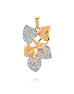 Подвеска из красного золота с фианитом из золота Другие