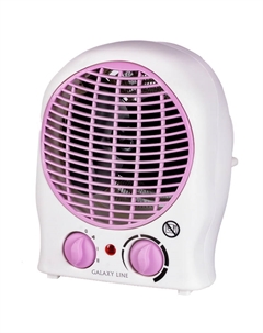Тепловентилятор GL 8176 4650067303253, белый с фиолетовым, 2000 Вт Galaxy line