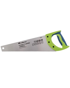 Ножовка по дереву для точных пильных работ "Зубец" 23826, 350 мм, каленый зуб 2D, 14 TPI, двухкомпонентная рукоятка Сибртех