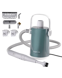 Пароочиститель GL 6271 4610092014210, бирюзовый, 1200 Вт, бойлер 300 мл, 3,5 бар, выход пара 25 г/мин, нагрев 4 мин Galaxy line