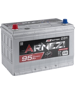 Автомобильный аккумулятор JIS 95 Ач прямая полярность D31R Arnezi